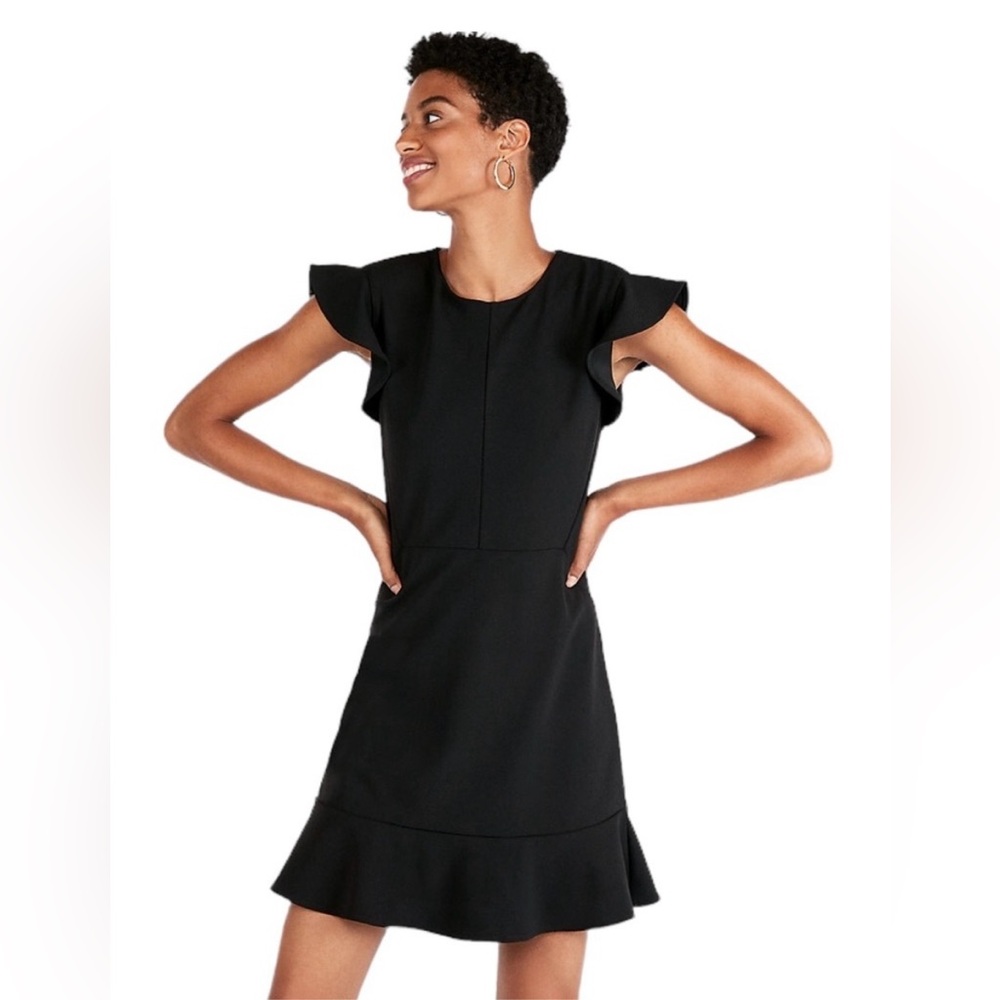 Express Flutter Sleeve Cocktail Dress
